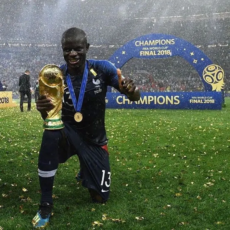 Kanté fue pieza importante en el título que consiguió Francia en 2018. Foto: Instagram @nglkante