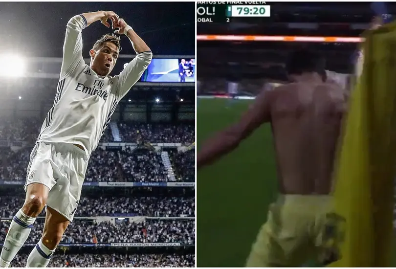 J&uuml;rgen Damm celebr&oacute; su gol como Cr7, sin embargo, le anularon el gol y lo amonestan por quitarse la camiseta.
