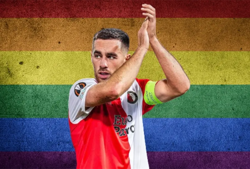 El capit&aacute;n del Feyenoord se neg&oacute; a portar un gafete arcoir&iacute;s.