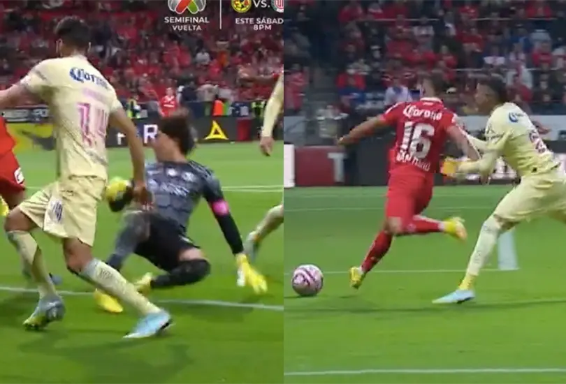 Ochoa y Lara colaboraron en los dos goles del Toluca.