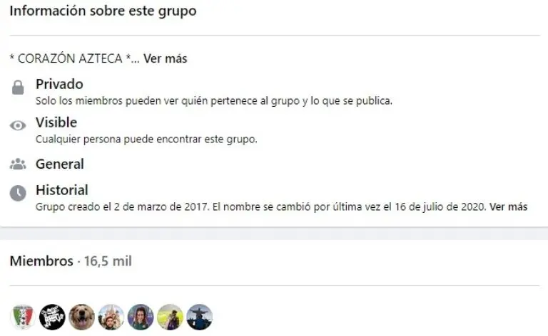 El grupo donde se coló la persona que estafó a los aficionados cuenta con más de 16 mil integrantes. Foto: Captura de pantalla.