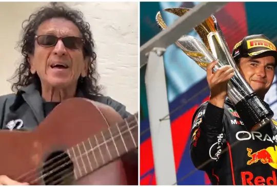 Alex Lora sorprendió cantando una canción dedicada a la victoria de Checo Pérez en el GP de Singapur