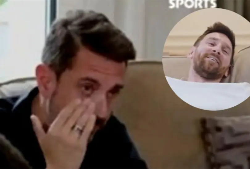 Pablo Giralt no se contuvo y llor&oacute; frente a Lionel Messi en una entrevista que le realiz&oacute;.