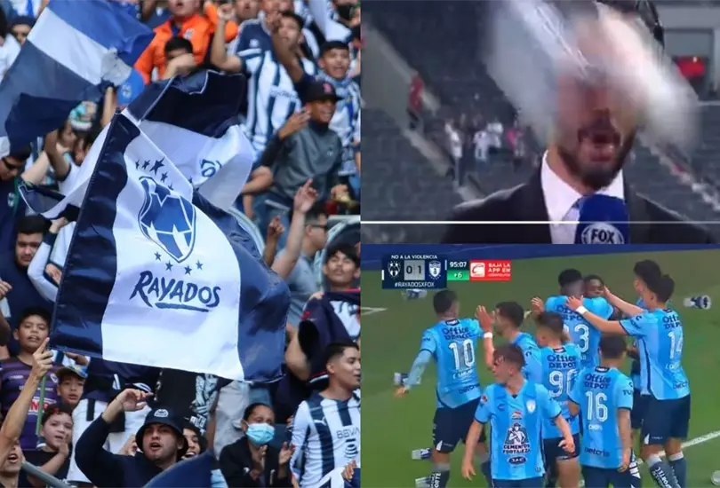 La afición de Rayados se desquitó con uno de los comentaristas de Fox Sports, por la eliminación que sufrió su equipo en el Apertura 2022. La afición de Rayados se desquitó con uno de los comentaristas de Fox Sports, por la eliminación que sufrió su equipo en el Apertura 2022.