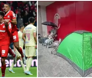 ¿Cuánto pagarán? Aficionados del Toluca duermen afuera del Nemesio Diez por un boleto