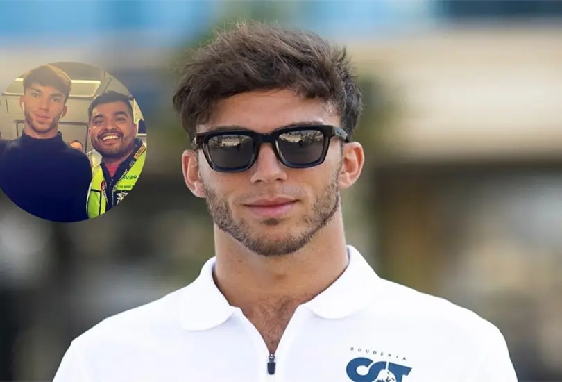 Pierre Gasly fue captado en un avión de Viva Aerobus. Pierre Gasly fue captado en un avión de Viva Aerobus.