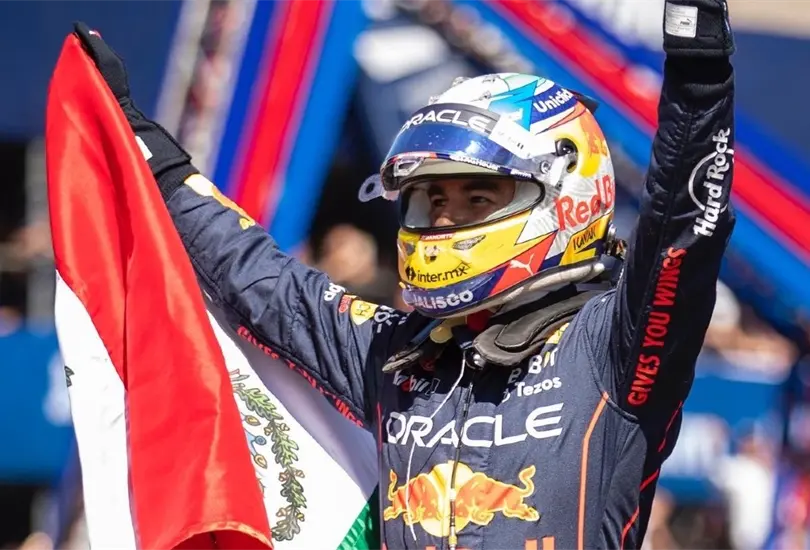 Checo P&eacute;rez usar&aacute; un casco especial para el GP de M&eacute;xico 2022