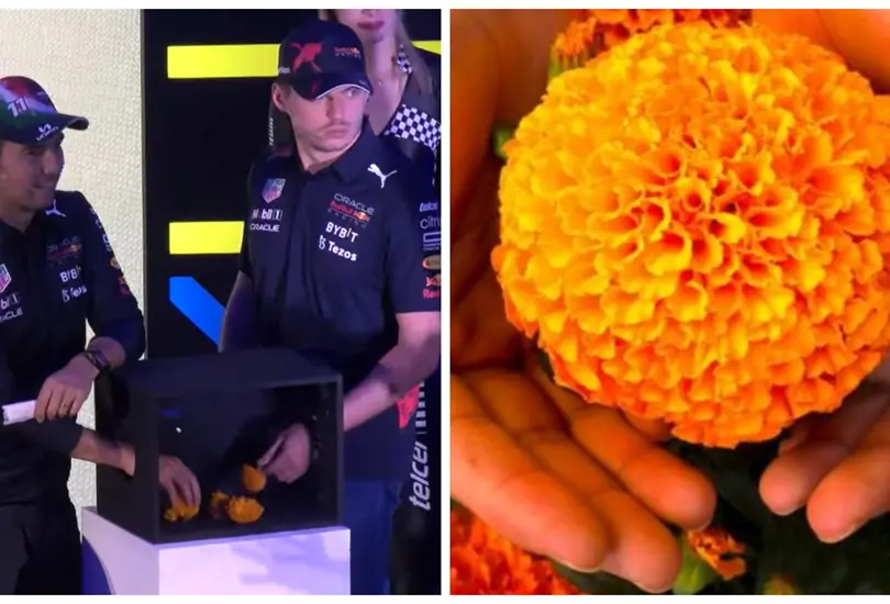 Checo P&eacute;rez protagoniz&oacute; un divertido momento cuando no pudo pronunciar el nombre de la flor de cempas&uacute;chil.