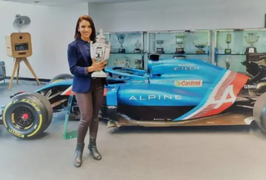 Dalia Ramos hizo historia al ser la primera mexicana en estar en un puesto de ingeniera en la F1 con Alpine. 