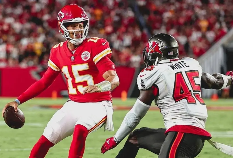 Patrick Mahomes fue la estrella de la jornada al ser clave en la victoria de los Chiefs