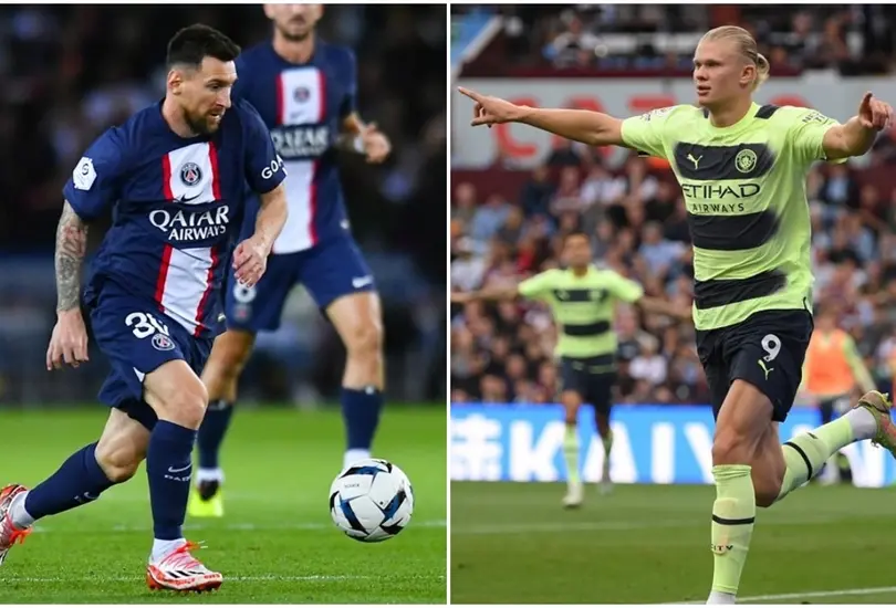 Pep Guardiola habl&oacute; de Lionel Messi y Erling Haaland.
