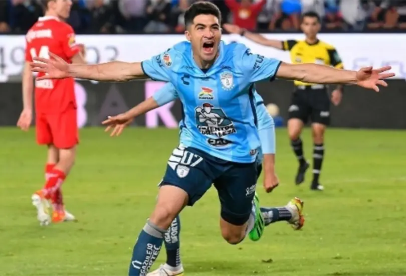 Nicolás Ibáñez celebra su gol en la Final de Vuelta de la Liga MX. Nicolás Ibáñez celebra su gol en la Final de Vuelta de la Liga MX.