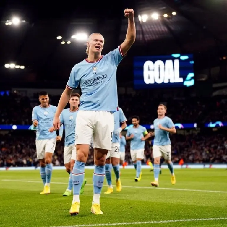 Erling Haaland es parte fundamental del buen paso que registra el Manchester City en la Champions. Foto: Twitter @Championsleague