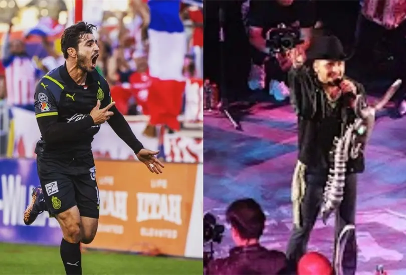 Antonio Brise&ntilde;o es uno de los futbolistas que acudi&oacute; al concierto que brind&oacute; Christian Nodal en Guadalajara.