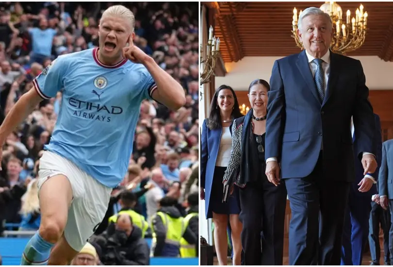 Erling Haaland ganar&iacute;a m&aacute;s que AMLO por firmar y anotar goles con el Manchester City.