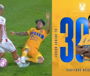 Aquino cumple 300 partidos con Tigres y los "festeja" siendo expulsado ante Necaxa