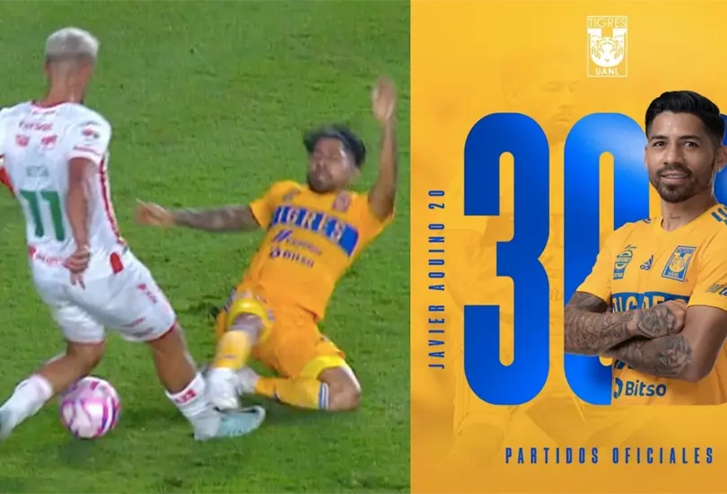 Javier Aquino no tuvo un gran partido conmemorativo ya que fue expulsado. Javier Aquino no tuvo un gran partido conmemorativo ya que fue expulsado.