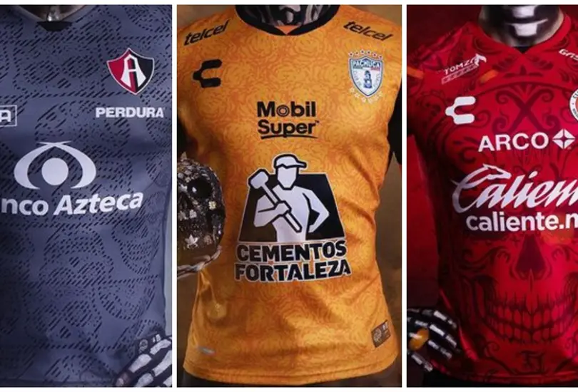Algunos equipos de la Liga MX estretanaron uniformes para celebrar el d&iacute;a de muertos. 