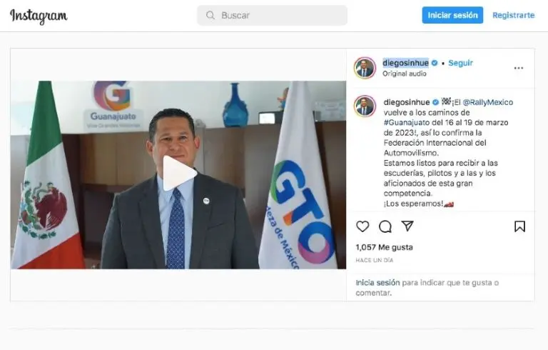 El gobernador de Guanajuato celebró el regreso de la WRC para 2023 - Captura