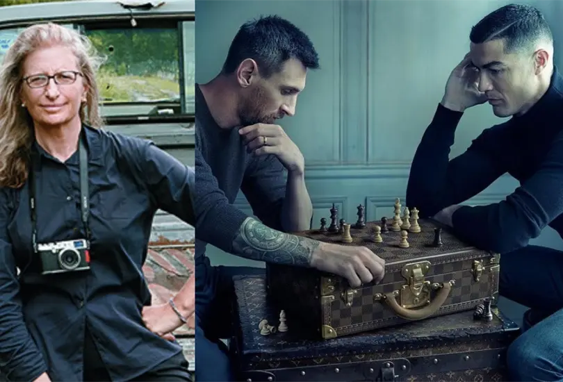 Annie Leibovitz fue la fotógrafa detrás de Messi y Cristiano. Annie Leibovitz fue la fotógrafa detrás de Messi y Cristiano.