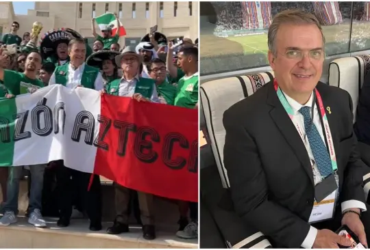 Aficionados mexicanos prmoetieron votos a Marcelo Ebrard si les daba alcohol durante el Mundial de Qatar 2022.