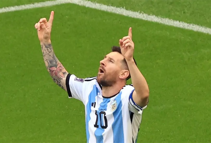 Messi celebra su primer gol en el Mundial de Qatar 2022 (Foto: @Fifaworldcup_es) Messi celebra su primer gol en el Mundial de Qatar 2022 (Foto: @Fifaworldcup_es)