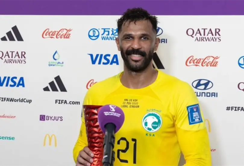Mohammed Al-Owais est&aacute; registrando su segundo Mundial con la Selecci&oacute;n de Arabia Saudita.