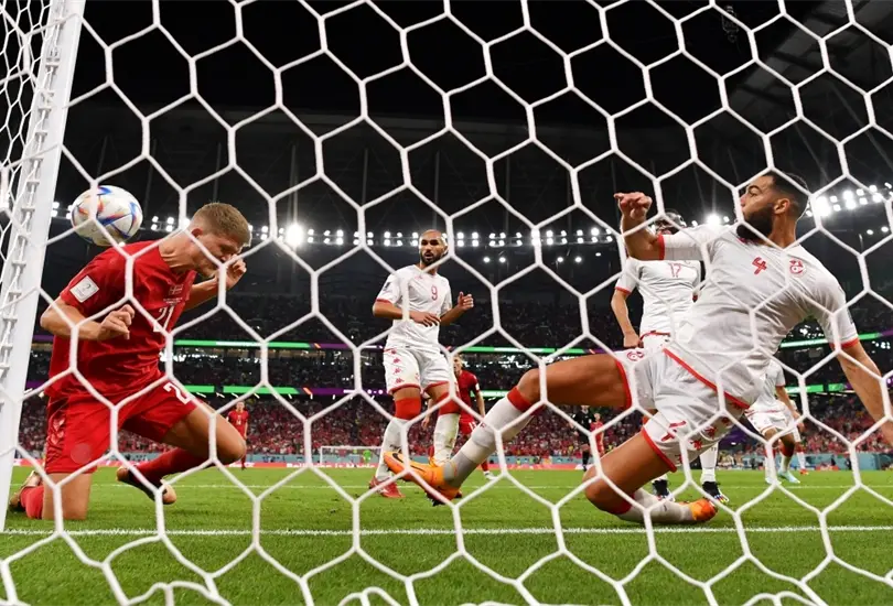 Dinamarca estuvo cerca de abrir el marcador, sin embargo, el gol no llego. (Foto: @FIFAWorldcup_es)