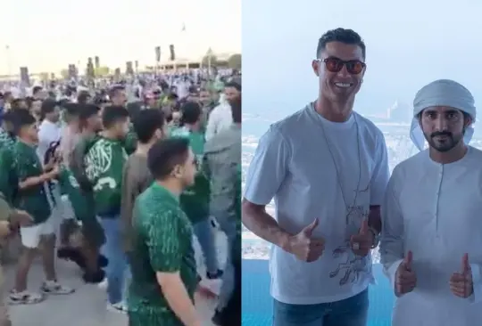 El festejo de Cristiano fue suficiente para que los árabes trollearan a los argentinos.