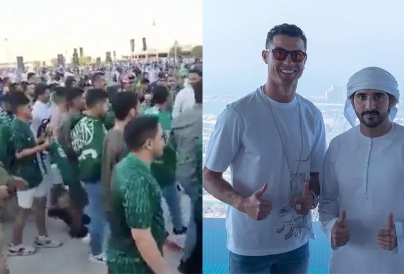 El festejo de Cristiano fue suficiente para que los &aacute;rabes trollearan a los argentinos.