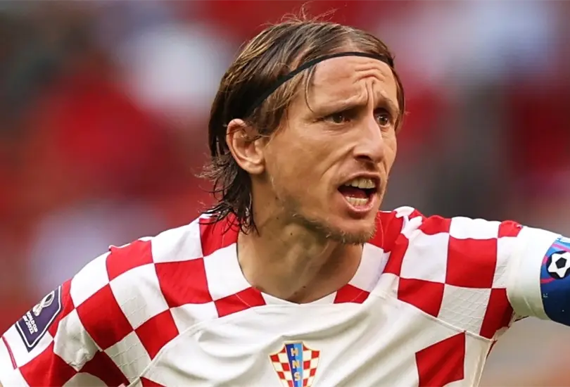 Modric est&aacute; disputando su cuarto mundial pero no pudo hacerse presente en el marcador. (Foto: @fifaworldcup_es)