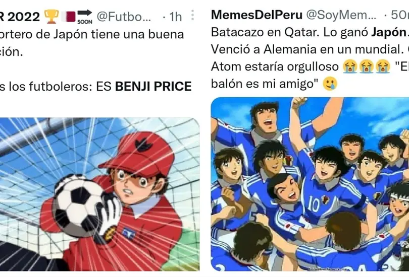 Los memes compararon a Japón con los Super Campeones. Los memes compararon a Japón con los Super Campeones.