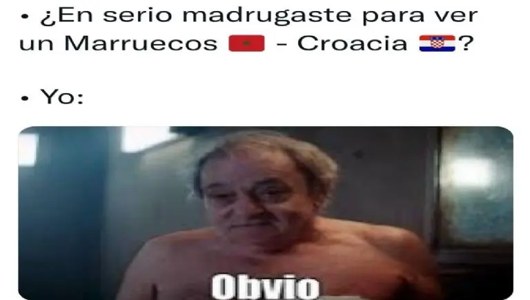 Los memes se hicieron presentes en el juego de Marruecos vs Croacia