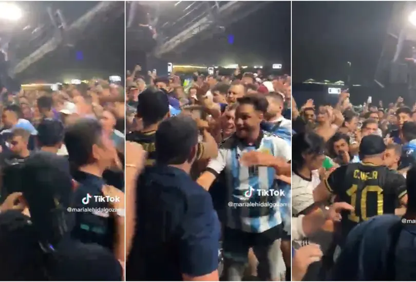 Aficionados argentinos y mexicanos se encontraron en Qatar y ya se conoce su resolución. Aficionados argentinos y mexicanos se encontraron en Qatar y ya se conoce su resolución.