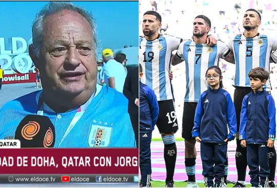 Aficionado uruguayo llamó agrandados a los argentinos tras su debut en Qatar 2022.