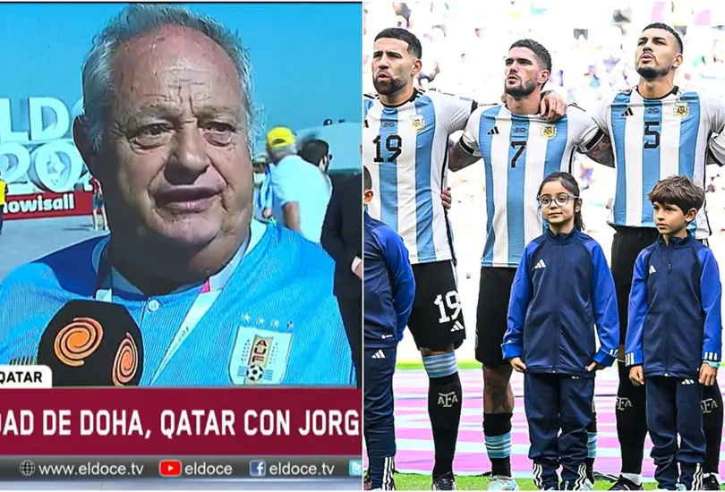 Aficionado uruguayo llamó agrandados a los argentinos tras su debut en Qatar 2022. Aficionado uruguayo llamó agrandados a los argentinos tras su debut en Qatar 2022.