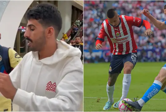 Aficionado del América enseña a qatarí a insultar a las Chivas.