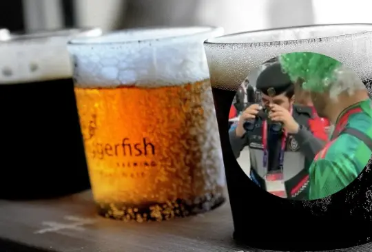 Un aficionado mexicano intentó meter alcohol a través de unos binoculares. Un aficionado mexicano intentó meter alcohol a través de unos binoculares.