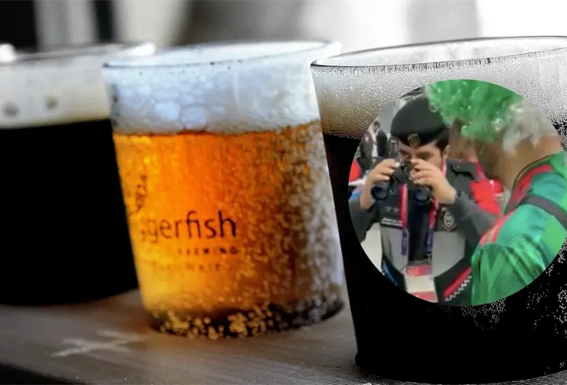 Un aficionado mexicano intent&oacute; meter alcohol a trav&eacute;s de unos binoculares.