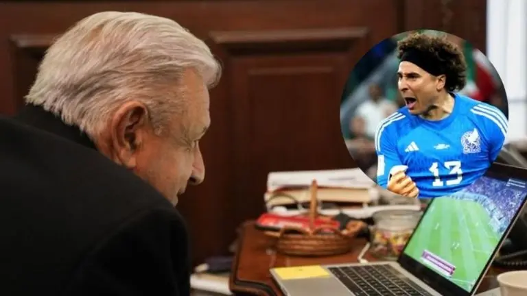 El presidente de México felicitó a Guillermo Ochoa por su actuación en el Mundial de Qatar 2022. Fotos: Twitter @miseleccionmx - @AndresManuel