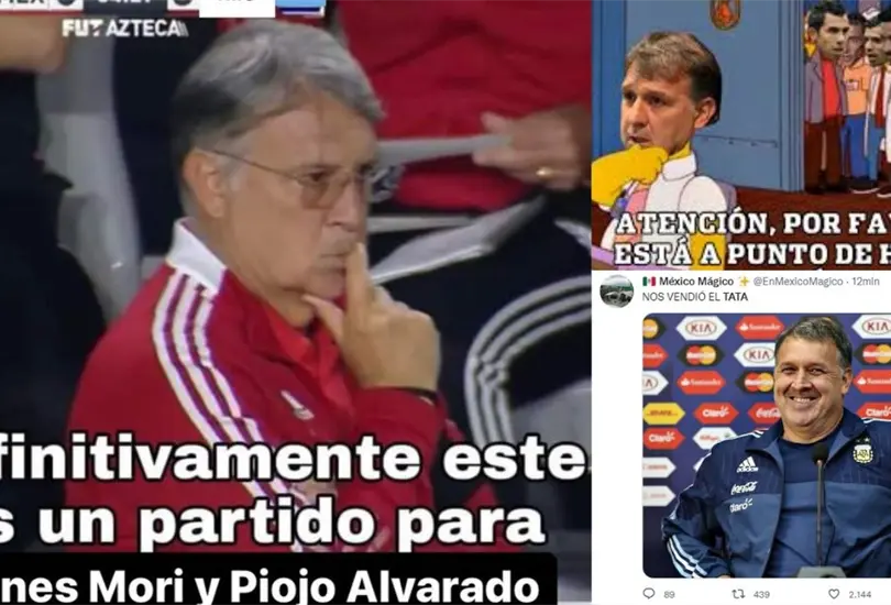 Gerardo Tata Martino fue el blanco de las burlas de los memes, luego de que M&eacute;xico perdi&oacute; ante Argentina.