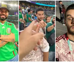 VIDEO: ´Poncho´ de Nigris reta a los golpes a Adrián Marcelo en estadio de Qatar