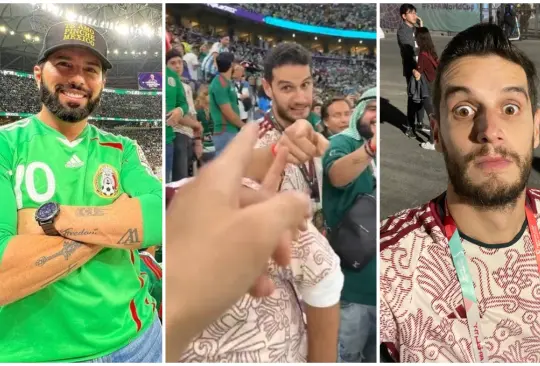 Poncho de Nigris y Adrián Marcelo se encontraron previo al México vs Argentina donde se retan a golpes.