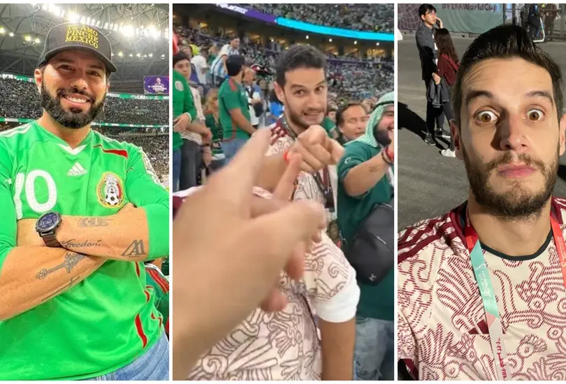 Poncho de Nigris y Adri&aacute;n Marcelo se encontraron previo al M&eacute;xico vs Argentina donde se retan a golpes.