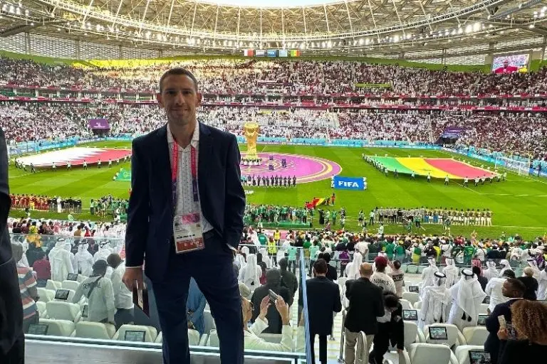 Maxi Rodríguez fue analista de TV en Qatar 2022 - Twitter @MR11ok