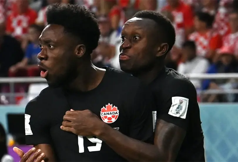 Alphonso Davies puso en ventaja a Canad&aacute; contra Croacia