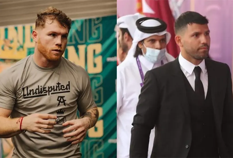 Sergio Kun Ag&uuml;ero le respondi&oacute; a Canelo &Aacute;lvarez por su amenaza a Lionel Messi