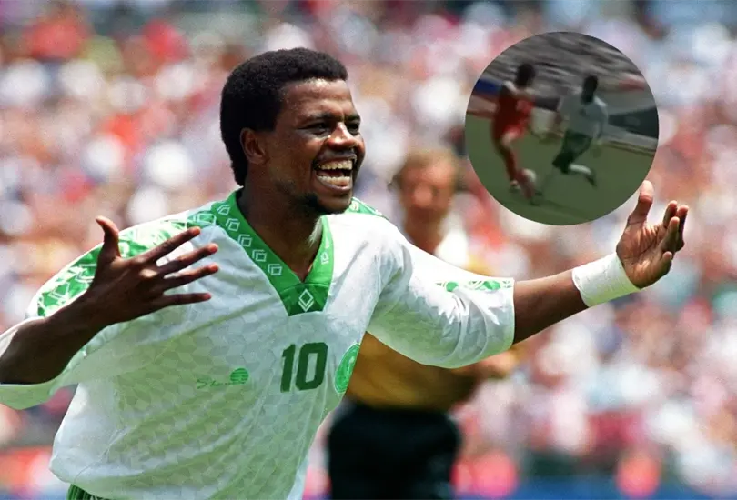 El futbolista árabe, Saeed Al-Owairan, hizo un gol muy maradoniano. El futbolista árabe, Saeed Al-Owairan, hizo un gol muy maradoniano.