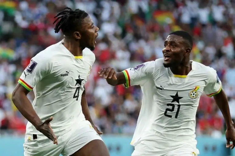 Ghana consiguió su primer triunfo en Mundiales después de 12 años - Twitter @FIFAWorldCup