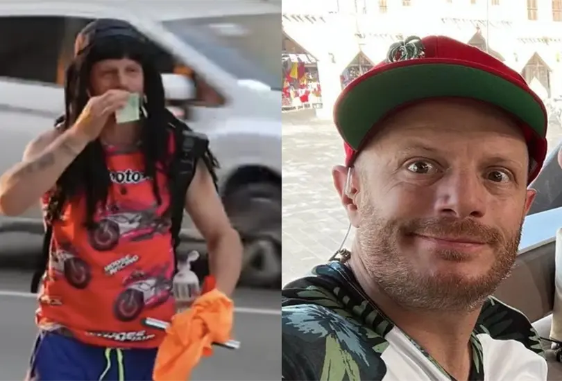 Facundo realiz&oacute; en las calles de Qatar una de sus t&iacute;picas bromas, esta ocasi&oacute;n personificado como limpiaparabrisas.